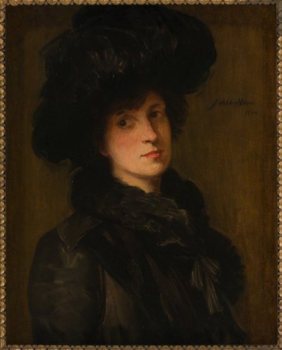 Mädchen in Schwarz von Julian Alden Weir