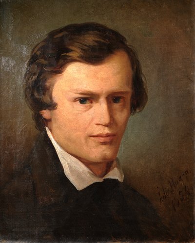 Porträt des Künstlers H. Hartmann von Julie Wilhelmine Hagen Schwarz