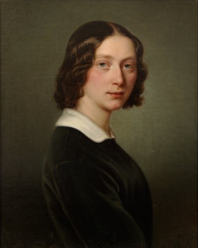 Porträt von M. Keller von Julie Wilhelmine Hagen Schwarz