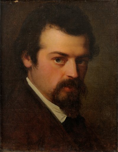 Porträt des Künstlers Aleksander Hagen von Julie Wilhelmine Hagen Schwarz