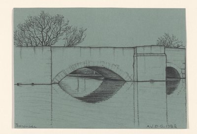 Brücke, vermutlich am Thunersee von Julie de Graag (signed by artist)