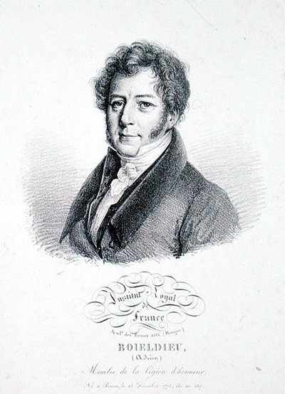 Francois Adrien Boieldieu, 1828 von Julien Leopold (after) Boilly