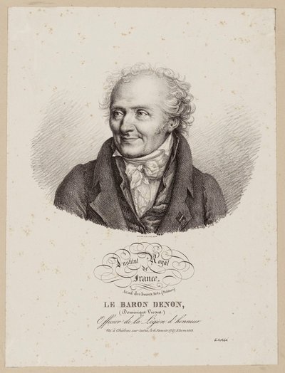 Institut Royal de France / Acad. des beaux Arts (Malerei) / Le Baron Denon / (Dominique Vivant) / Offizier der Ehrenlegion von Julien Leopold Boilly