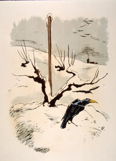 Humorvolle Wein-Illustration 1946. Illustration von Julien Pavil von Julien Pavil