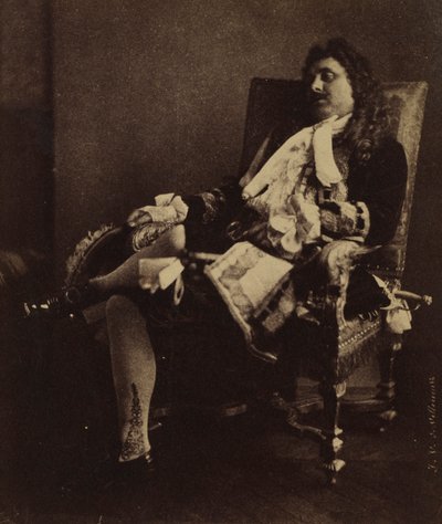 Herr Leroux in der Rolle des Alceste in Le Misanthrope, Mitte der 1850er Jahre von Julien Vallou de Villeneuve