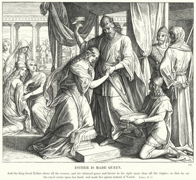 Esther wird Königin von Julius (after) Schnorr von Carolsfeld