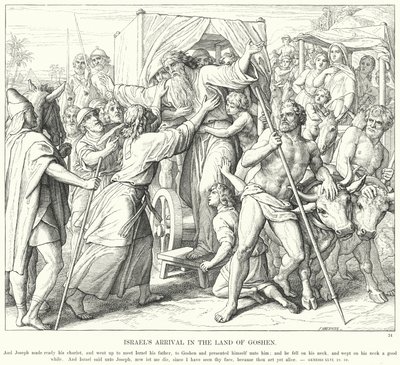 Israels Ankunft im Land Goschen von Julius (after) Schnorr von Carolsfeld