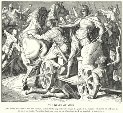 Der Tod Ahabs von Julius (after) Schnorr von Carolsfeld