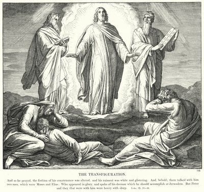 Die Verklärung (Gravur) von Julius (after) Schnorr von Carolsfeld