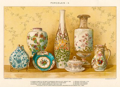 Europäische Porzellane von Julius Bien, ca. 1880 von Julius Bien