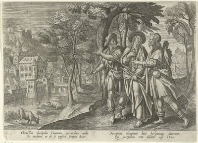 Emmausjünger
Erscheinungen Christi nach seinem Tod (Serientitel) von Julius Goltzius