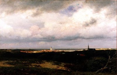 Küstenansicht in der Nähe von Den Haag von Julius Jacobus de Sande Bakhuizen