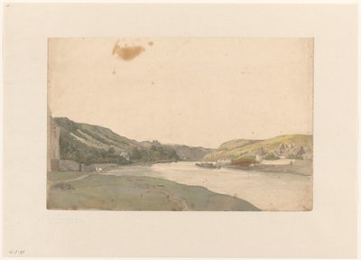Ansicht der Maas von Julius Jacobus van de Sande Bakhuyzen