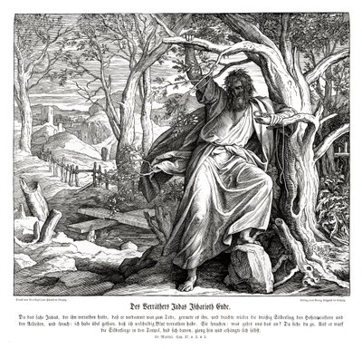 Tod des Judas Iskariot, Evangelium nach Matthäus von Julius Schnorr von Carolsfeld