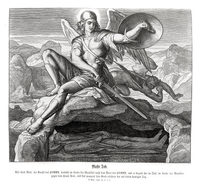 Tod des Mose, Deuteronomium von Julius Schnorr von Carolsfeld