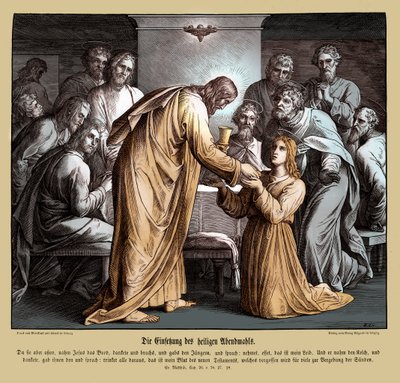 Eucharistie, Evangelium nach Matthäus von Julius Schnorr von Carolsfeld