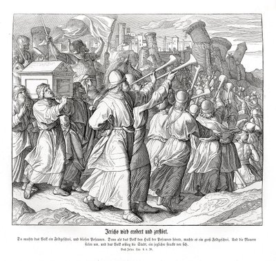 Der Fall von Jericho, Josua von Julius Schnorr von Carolsfeld