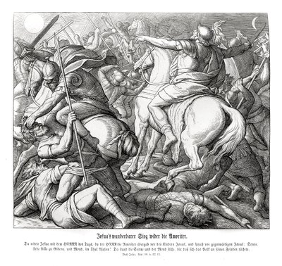 Josuas Sieg über die Amoriter, Josua von Julius Schnorr von Carolsfeld