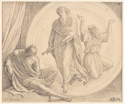 Judas Makkabäus erblickt ein Gesicht von Julius Schnorr von Carolsfeld