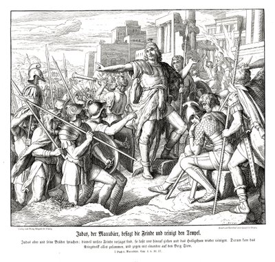 Judas der Makkabäer besiegt seine Feinde von Julius Schnorr von Carolsfeld