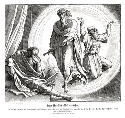 Judas der Makkabäer erhält ein goldenes Schwert von Julius Schnorr von Carolsfeld