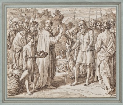 Melchisedek segnet Abraham von Julius Schnorr von Carolsfeld