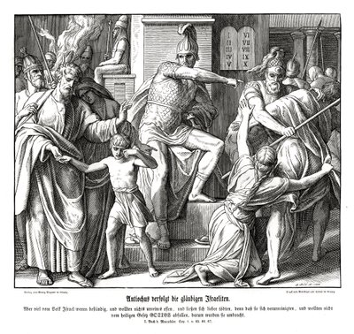 Verfolgung der Israeliten durch Antiochus von Julius Schnorr von Carolsfeld