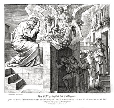 Petrus und die Männer des Kornelius, Apostelgeschichte von Julius Schnorr von Carolsfeld