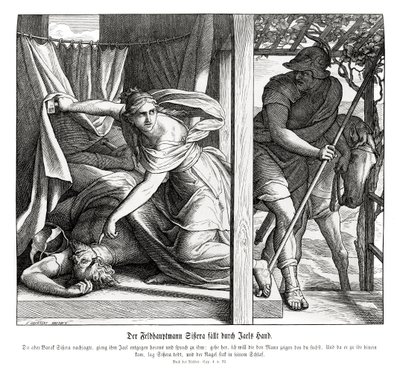 Sisera wird von Jael getötet, Richter von Julius Schnorr von Carolsfeld