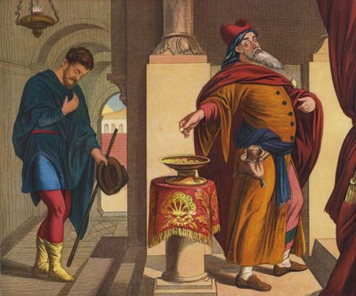 Der Pharisäer und der Zöllner von Julius Schnorr von Carolsfeld