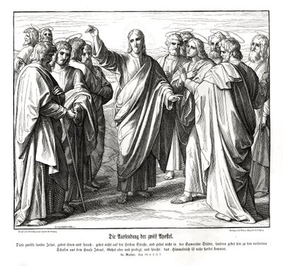 Die zwölf Apostel, Evangelium nach Matthäus von Julius Schnorr von Carolsfeld