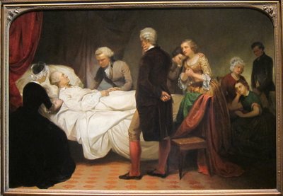 Washington auf seinem Sterbebett von Junius Brutus Stearns