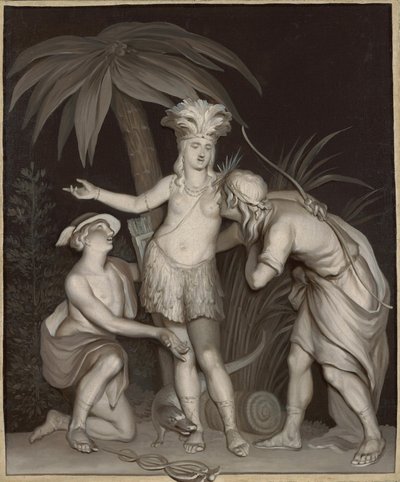 Allegorie auf den Handel mit Amerika von Jurriaan Andriessen