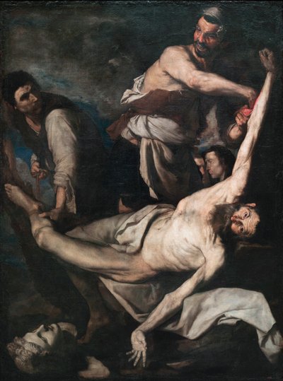 Das Martyrium des Heiligen Bartholomäus, Gemälde von José de Ribera, 1644 von Jusepe de Ribera