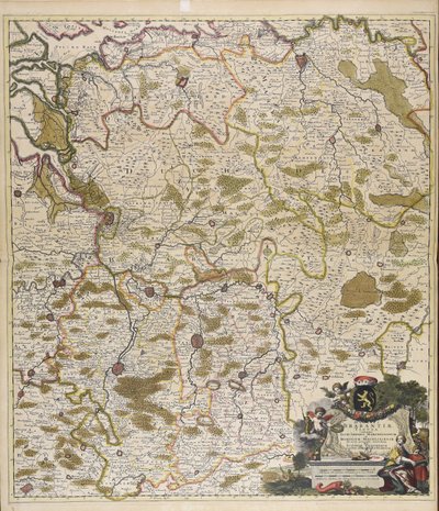 Ducatus Brabantiae tabula: Sacri imperii Marchionatum und Dominium Mechliniense, neu genau verbessert von Iustinus Danckerum von Justus Danckerts