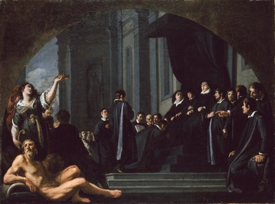 Die Senatoren von Florenz schwören Ferdinando II de