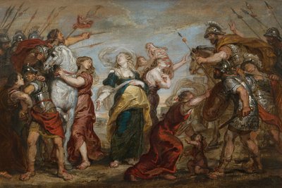 Die Versöhnung der Römer und der Sabiner von Justus van Egmont