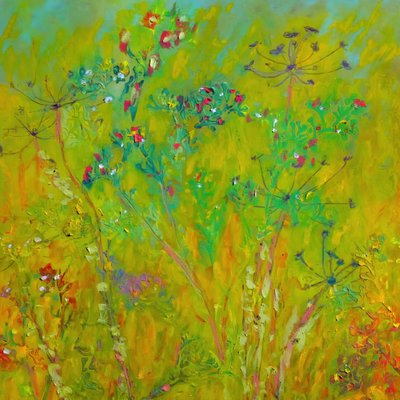 Farbenfrohes Wildblumenfeld von Justyna Jaszke