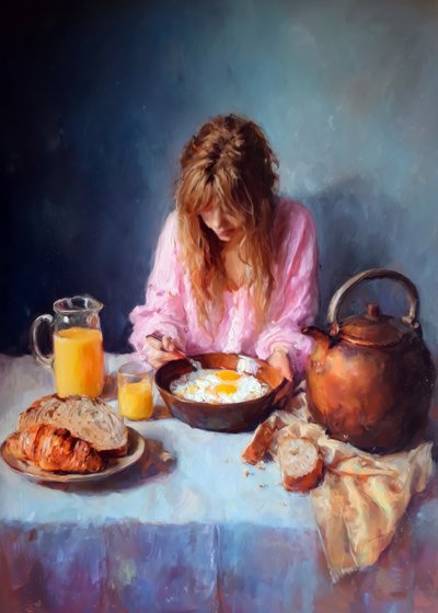 Ruhiges Morgenfrühstück von Justyna Jaszke