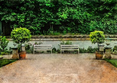 Serene Gartenbänke von Justyna Jaszke