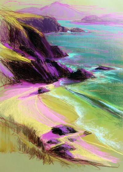 Lebendiger Klippenstrand von Justyna Jaszke
