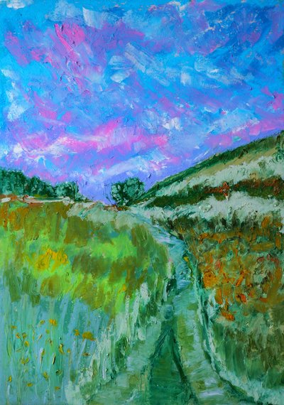 Lebendiger Feldweg von Justyna Jaszke
