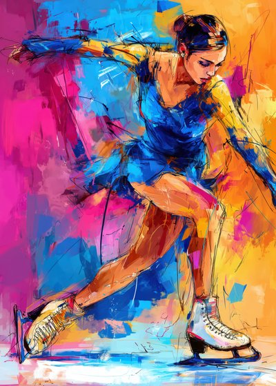 Lebendiger Eiskunstläufer von Justyna Jaszke
