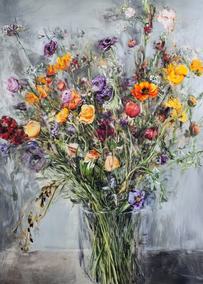 Lebhaftes Blumenbouquet von Justyna Jaszke