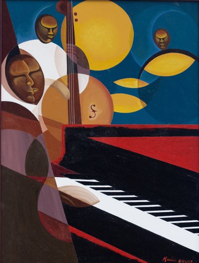 Kobaltblauer Jazz von Kaaria Mucherera