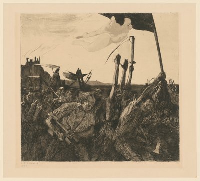 Aufruhr (5. Zustand) von Käthe Kollwitz