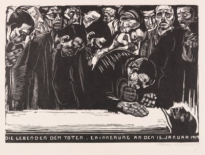 Gedenkblatt für Karl Liebknecht, 1920 von Käthe Kollwitz