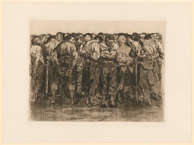 Die Gefangenen (Blatt 7 aus "Bauernkrieg", 5. Zustand) von Käthe Kollwitz