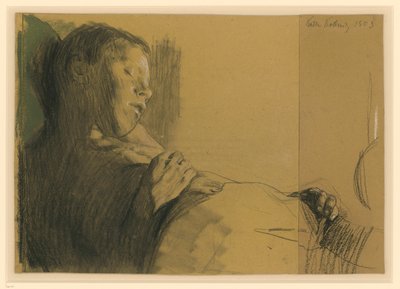 Schlafender Knabe (Das tote Kind) von Käthe Kollwitz