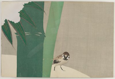 Blumen von hundert Welten (Momoyogusa): Bambus im Schnee von Kamisaka Sekka